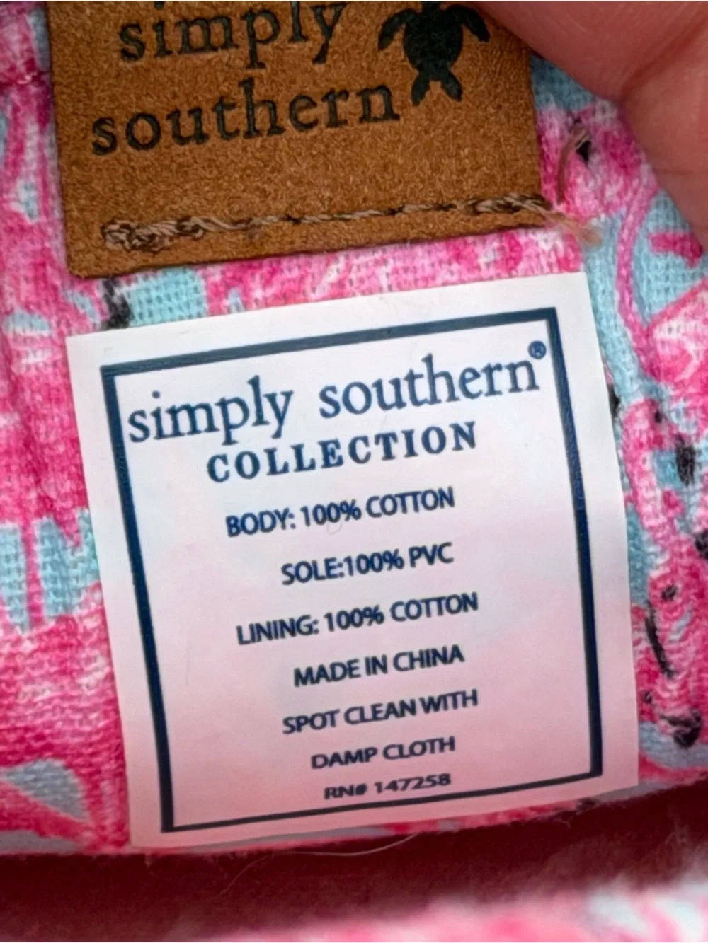 Simply Southern Flamingo Casual Shoes Girls Size 2 Pink Slip On